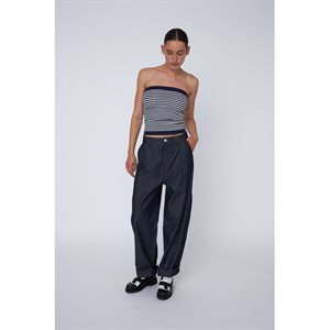 Stella Nova - Unwashed Denim Scallop Pants - Raw Denim